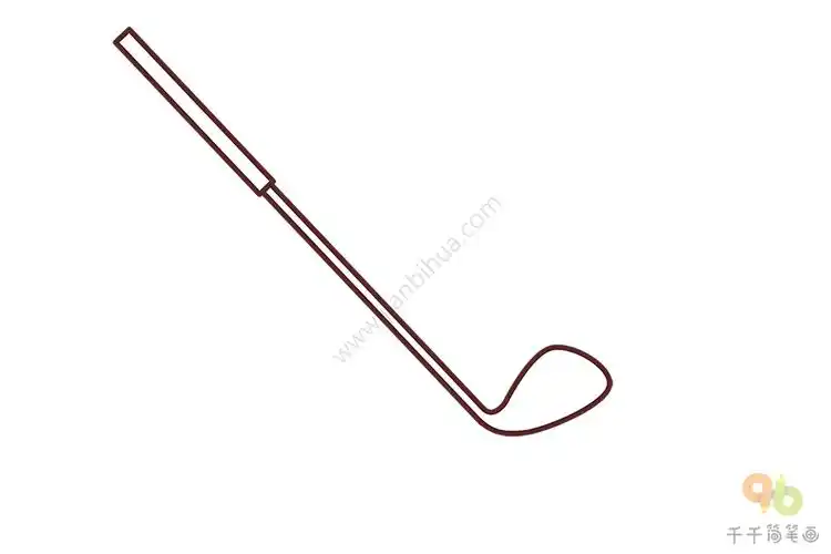 高尔夫球杆简笔画简单