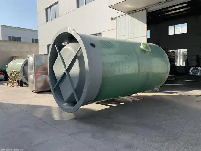 一体化雨水提升泵站井cad设计图纸