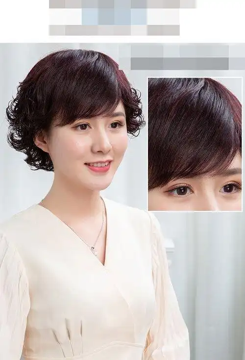 女士卷烫短头发造型_短发_女生发型大全