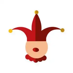 小丑图标玩具设计矢量图形