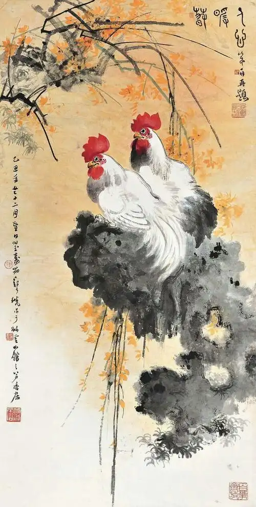 国画花鸟作品欣赏