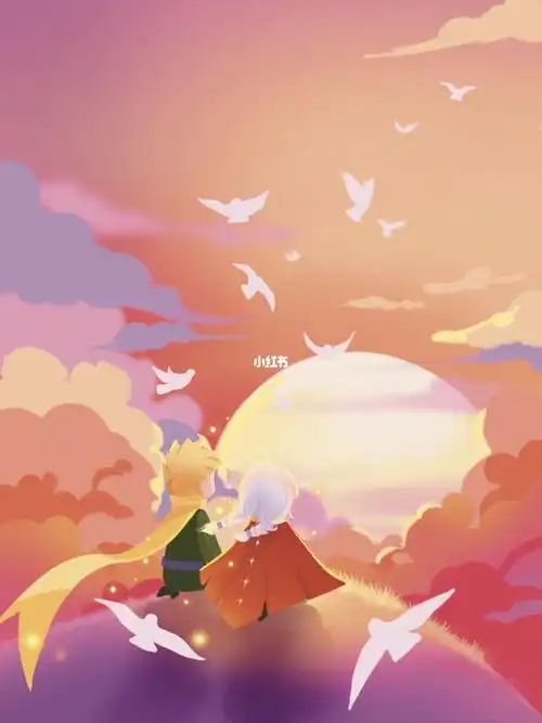 光遇插画雪隐峰夕阳绘画过程