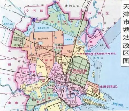 天津塘沽区地图