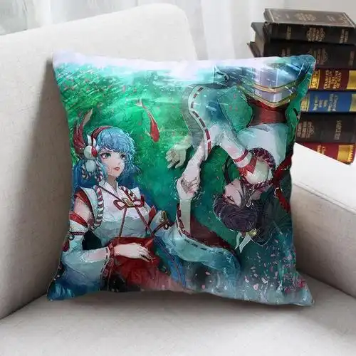 王者荣耀伽罗抱枕 伽罗天狼溯光者皮肤抱枕太华箭羽风息花见巫女王者