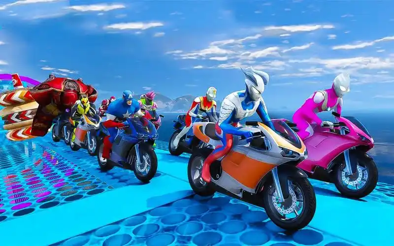 赛罗奥特曼的摩托车太酷了,夺得冠军应该没问题!