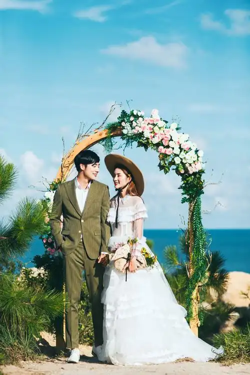 小清新海边轻婚纱
