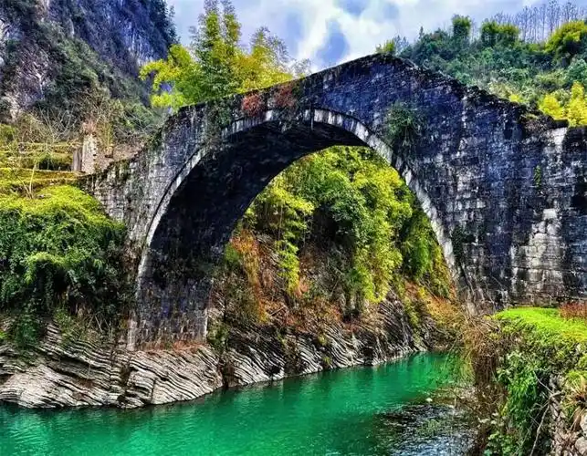 建始县:古老的万寿桥_杨柳村_恩施_古道各