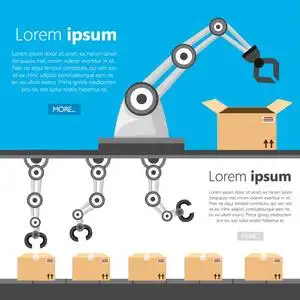 工业卡通机器人图片