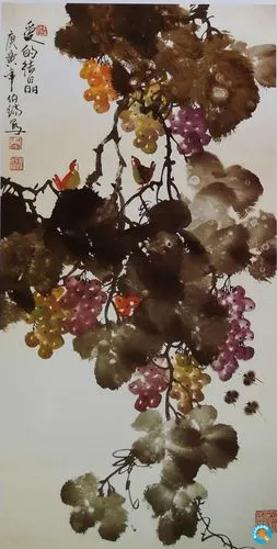 葡萄王倪伯瑞先生的葡萄画作赏析