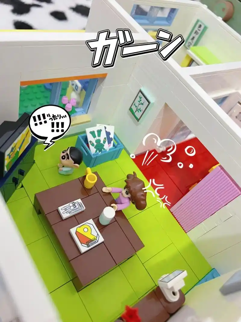 小新家的内部图,一楼的细节真的很还原!#蜡笔小新 #可爱到爆 - 抖音