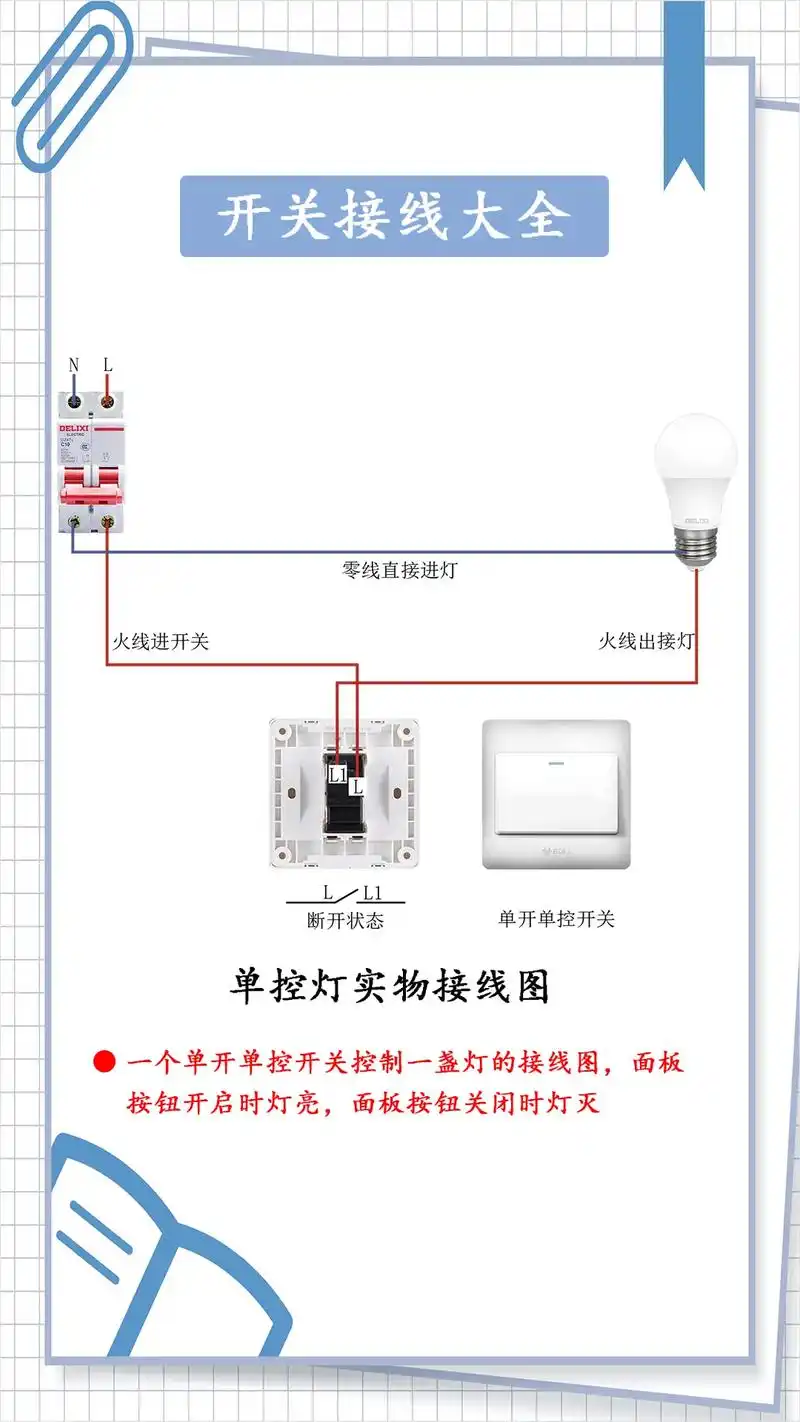 开关接线大全.#零基础学电工 #电工 #电工知识 - 抖音