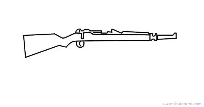 98k儿童画怎么画98k简笔画好看