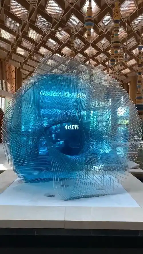 酒店玻璃艺术装置设计