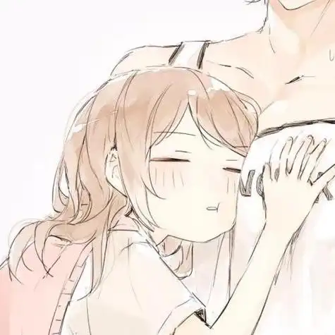 蠢萌情侣头像卡通纯真时光用心相待