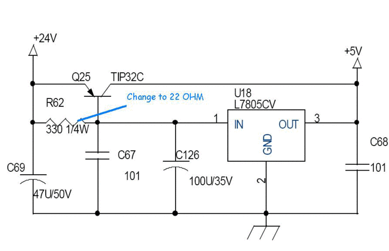 典型稳压电源电路图(7805扩流)