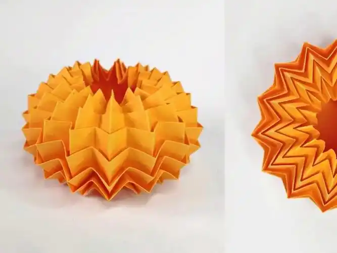 【origami library】南瓜折纸教程origami magic pumpkin