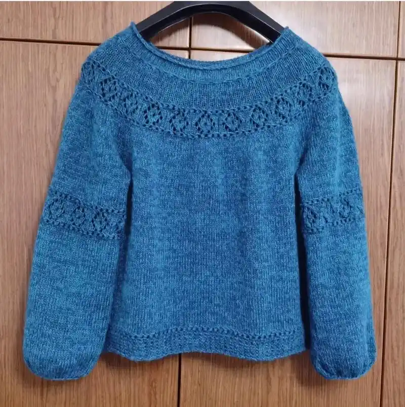 小菱形圆肩款图解教程来罗#毛线编织 #毛线diy #爱生活爱 - 抖音