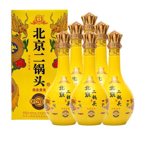 永丰牌永丰二锅头印象黄龙龙封坛20二锅头42度永丰牌北京二锅头小方瓶