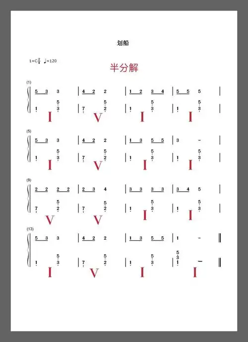 最易上手的伴奏音型半分解和弦