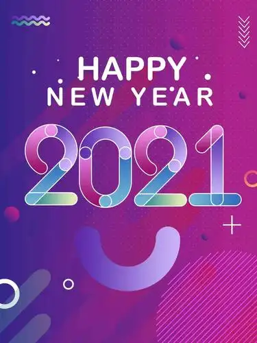 唯美2021新年快乐图片,图片大全,高清,图库-回车桌面
