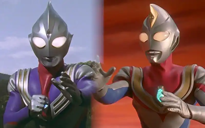 迪迦与戴拿的第一次战斗(蓝光压制)