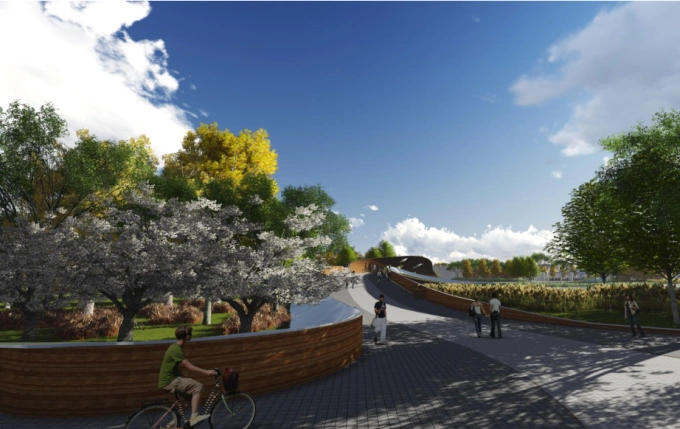 [上海]生态郊野森林自行车主题湿地公园景观设计方案