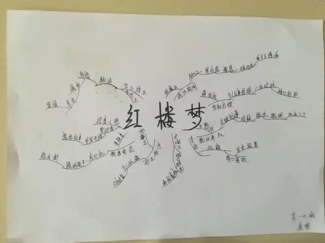 延庆五中高一年级《红楼梦》阅读思维导图及手抄报展览