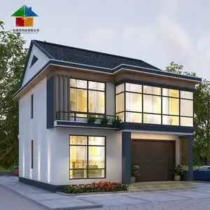 农村小户型别墅图纸二层现代风自建房两层楼房设计图纸经济型2225