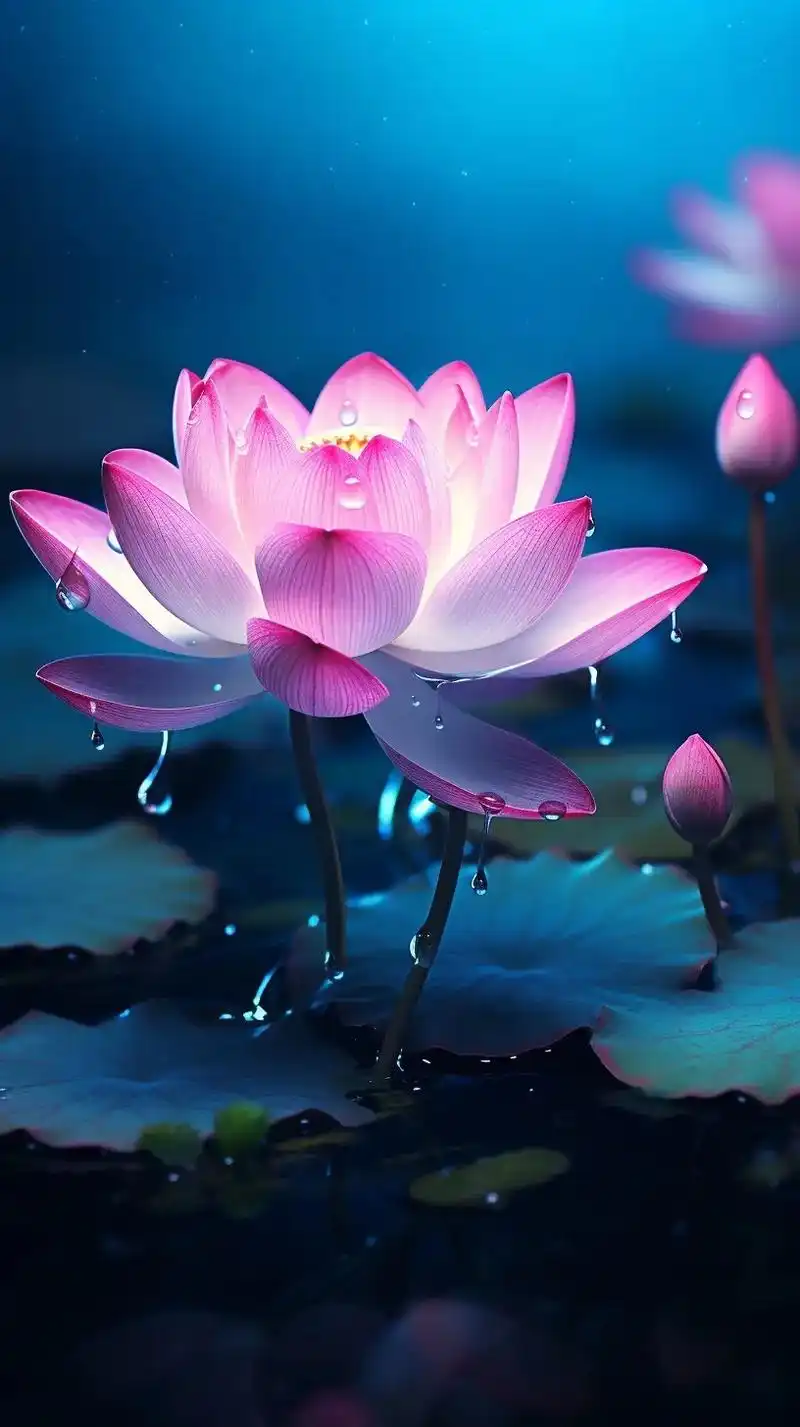 莲花高清壁纸(长按保存)#莲花 #荷花 #壁纸 #手机壁纸  - 抖音