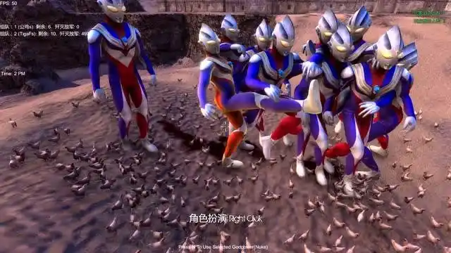 史诗战争模拟器:10个迪迦奥特曼对战500只小鸡,太简单了