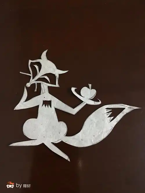 剪纸狐狸女 手工剪纸图片大全简单-蒲城教育文学网