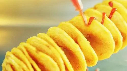 黄金薯塔虽起源南非 在大海边享用却也是别有一番风味挑选个大形状