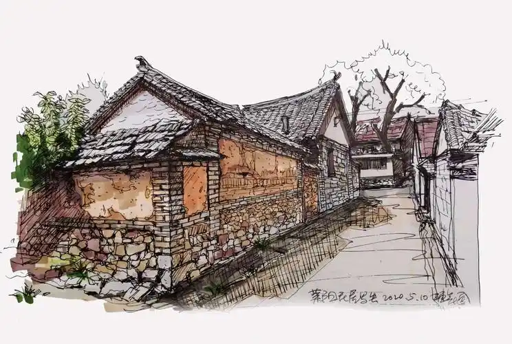 胶东民居系列手绘