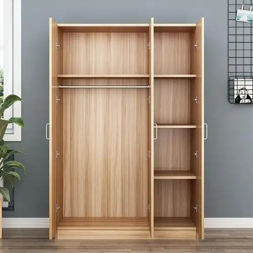 木制衣柜家用卧室简易大容量实木拉门2021年新款儿童男孩简约现代