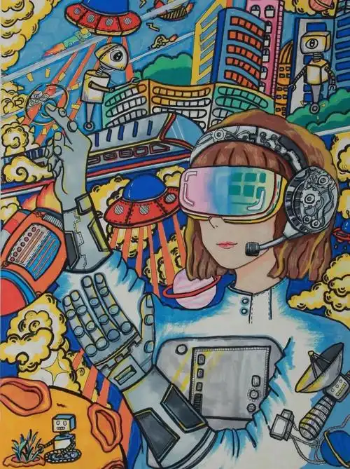 43届北京青少年科技创新大赛少年儿童科学幻想绘画一等奖获奖作品来啦