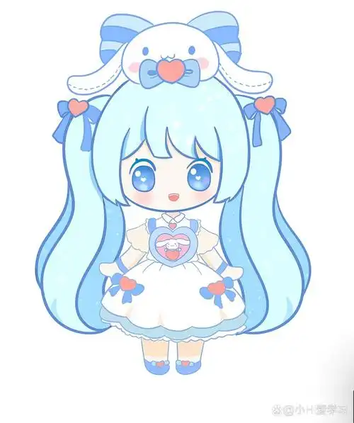 迷你世界 云朵融融妮姆简笔画临摹