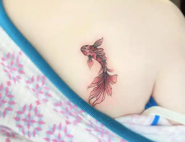 最新金鱼纹身图案大全男女4