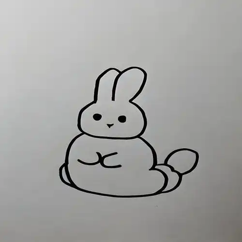 北极兔简笔画