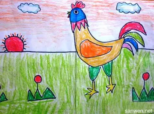 小学风景学生图画_小学风景美术图画