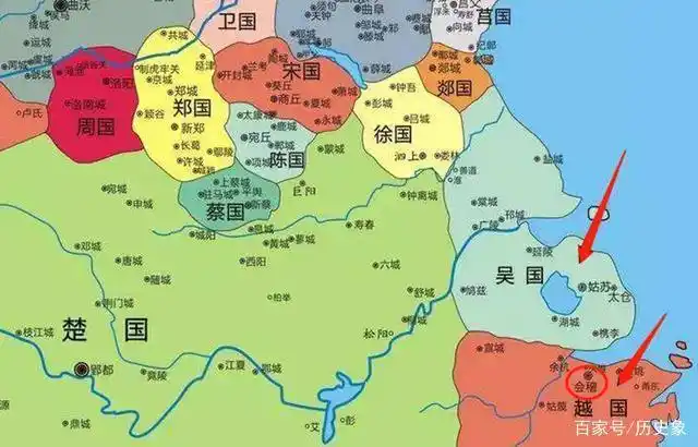 越国和吴国地理位置图
