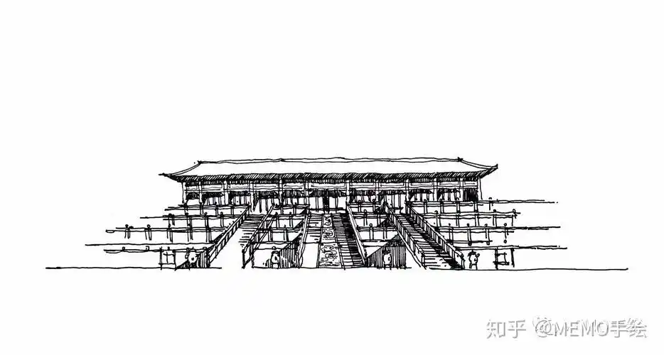 手绘教程手绘北京故宫太和殿