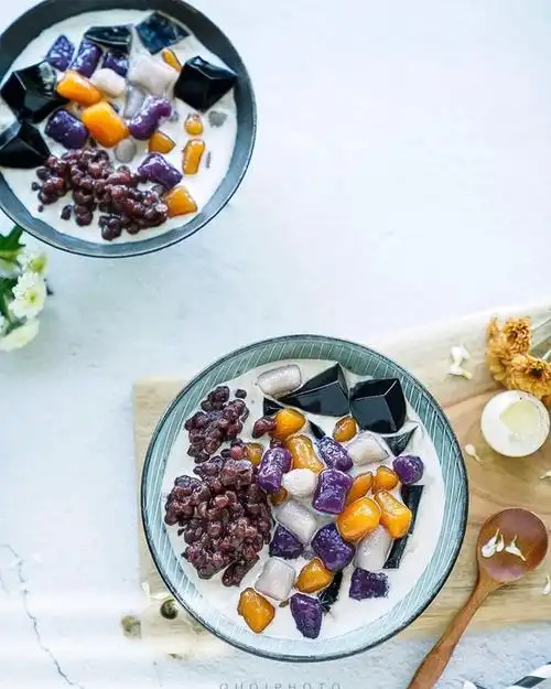 呱呱呱呱做的椰浆红豆芋圆烧仙草