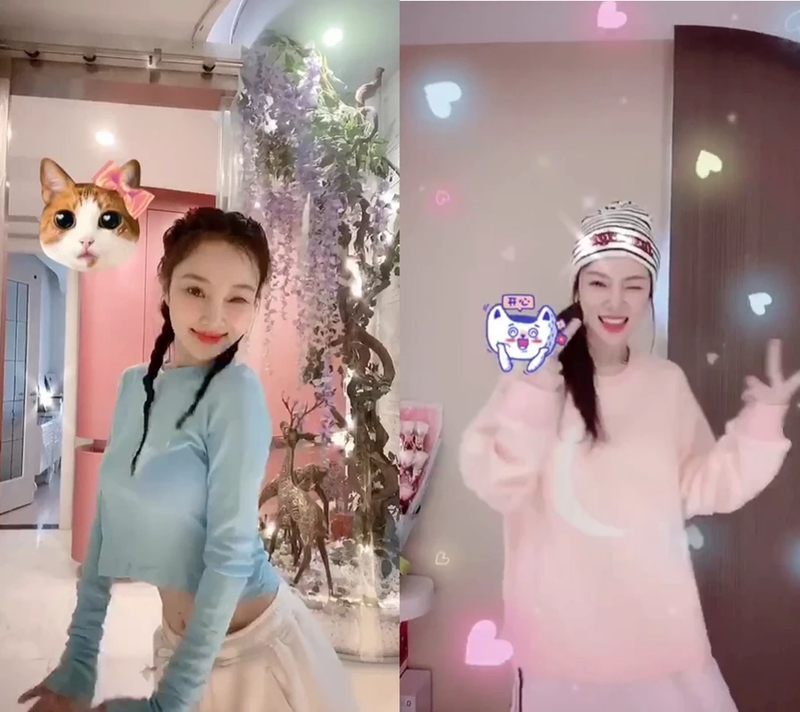 李小璐晒麋鹿造型自拍 可爱甜美满屏少女感