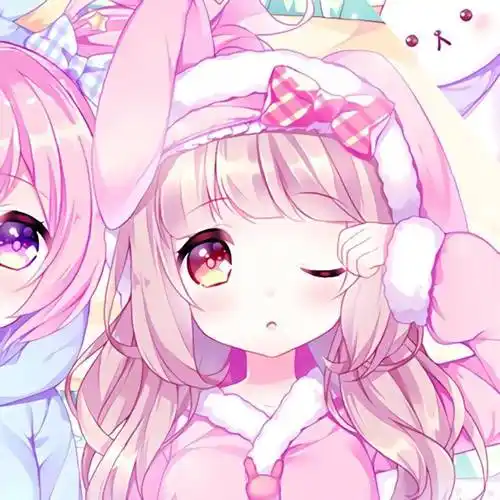 可可爱爱的动漫情头闺蜜头像哇