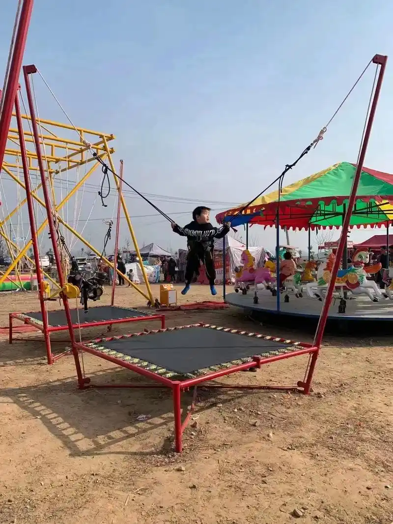 广场公园摆摊游乐设备小型儿童游乐项目蹦床.