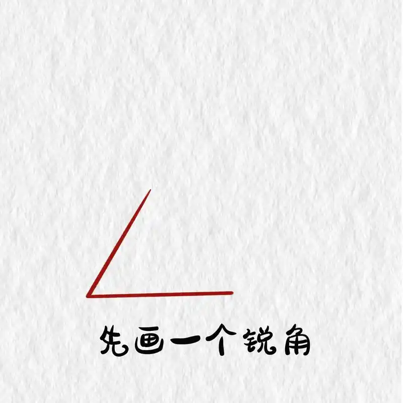 一个锐角就能画得纸飞机.