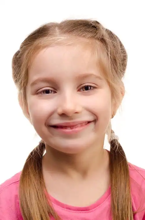 小女孩,脸,隔绝,白色背景