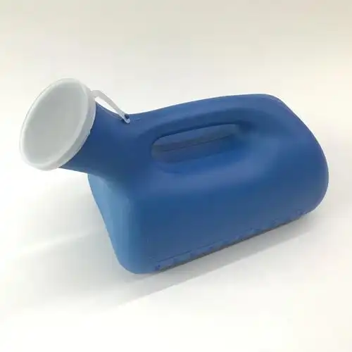 【原厂直供】蓝色带盖2000毫升加厚男士小便壶老人夜壶接尿器司机