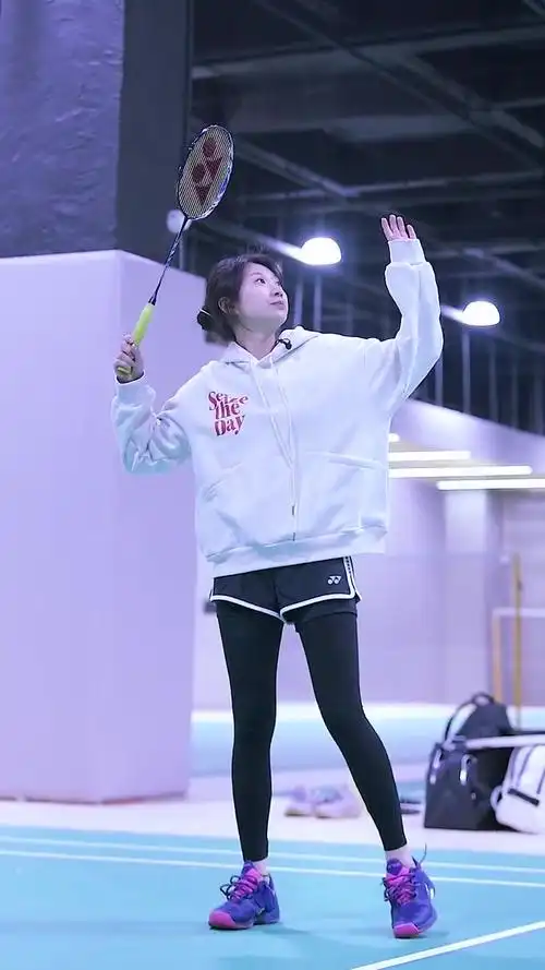 小羽教学高远球练习5步法王小羽羽毛球