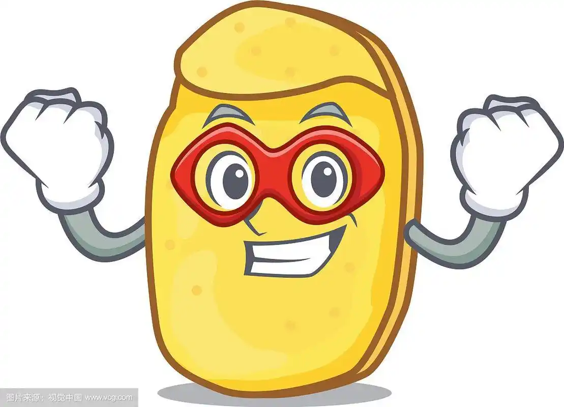超级英雄薯片人物卡通